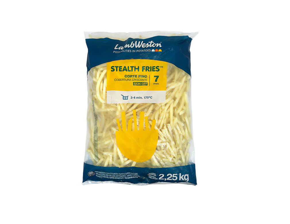 BATATA PALITO CONGELADA PRÉ FRITA 7 MM 